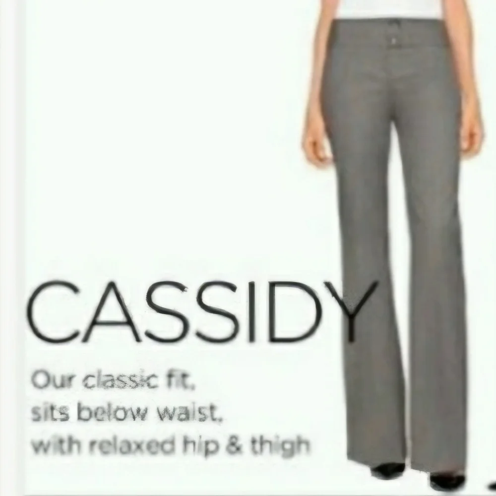 The Limited Brown Microcheck Straight-Leg Trousers